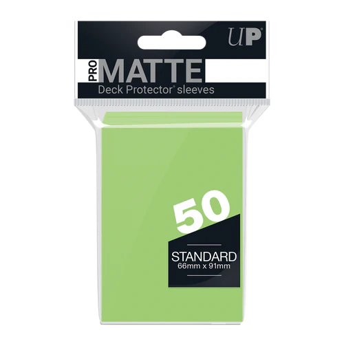 PRO-Matte Standard Deck Protector Sleeves lime green