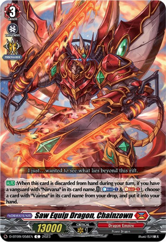 Saw Equip Dragon, Chainzown (D-BT09/058EN) [Dragontree Invasion]