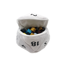 Ultra PRO: Dice Bag - Plush D20 (White)