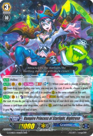 Vampire Princess of Starlight, Nightrose (G-CHB03/006EN) [Rummy Labyrinth Under the Moonlight]