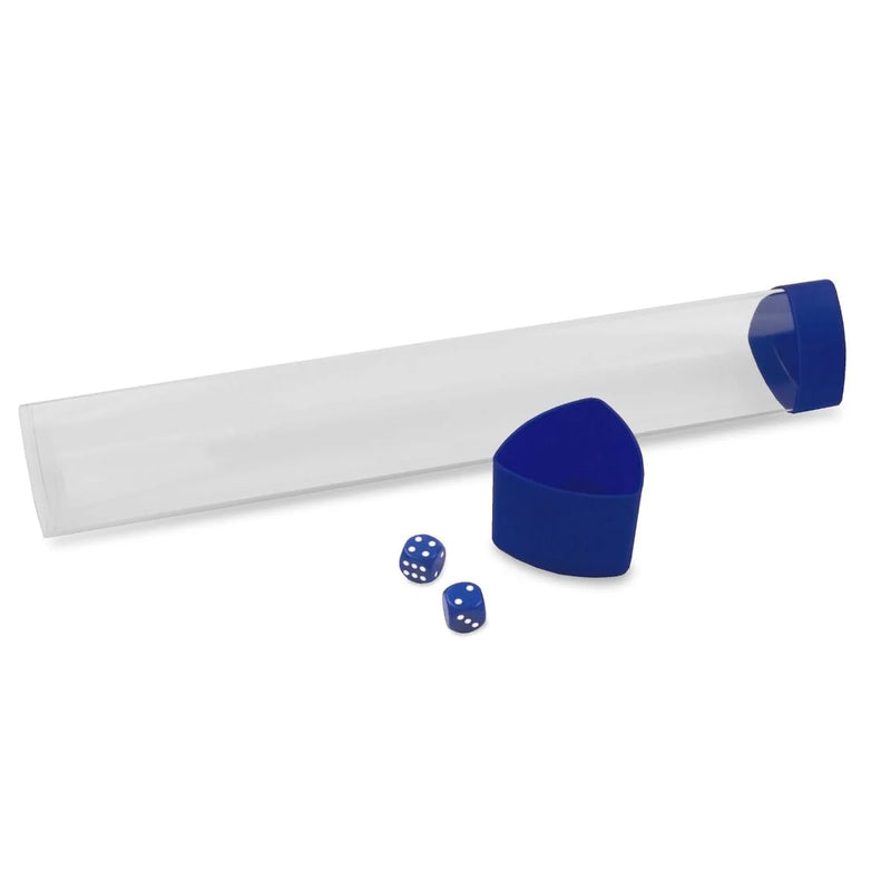 BCW Playmat Tube with Dice Cap - Blue - BCW Playmat Storage