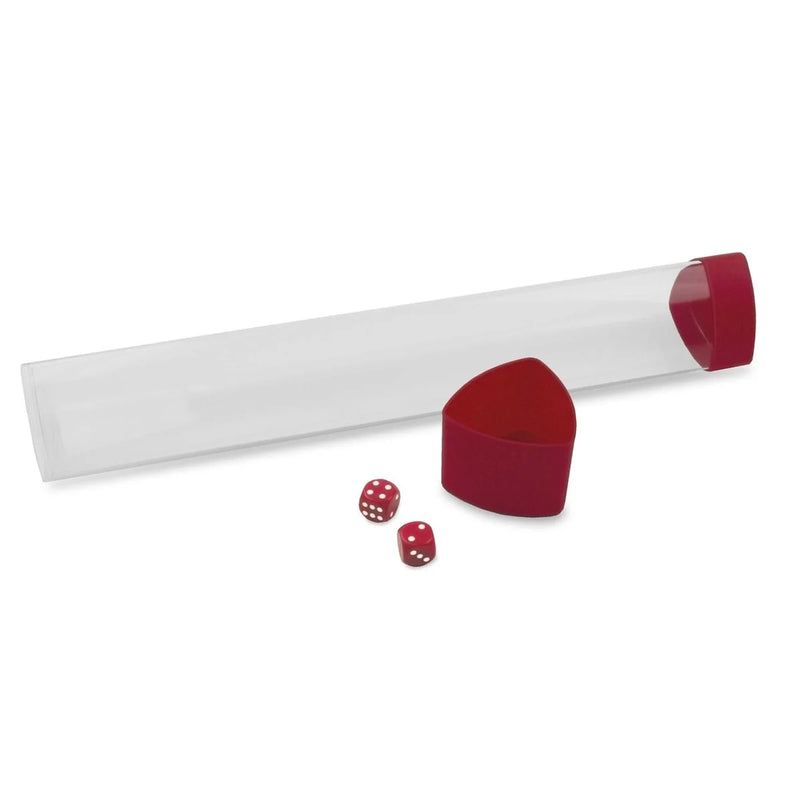 BCW Playmat Tube with Dice Cap - Red - BCW Playmat Storage