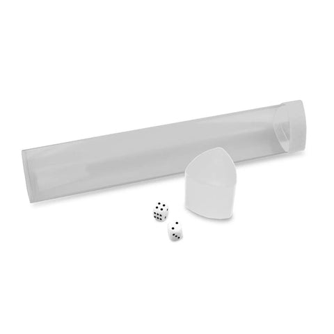 BCW Playmat Tube with Dice Cap - White - BCW Playmat Storage