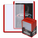 BCW - Topload Card Holder 3"x4" Red Border