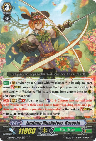 Lantana Musketeer, Rozeeta (G-EB02/020EN) [The AWAKENING ZOO]