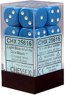 16mm 12d6 Opaque: Light Blue/White