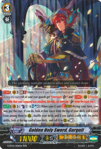 Golden Holy Sword, Gurguit (G-BT10/006EN) [Raging Clash of the Blade Fangs]