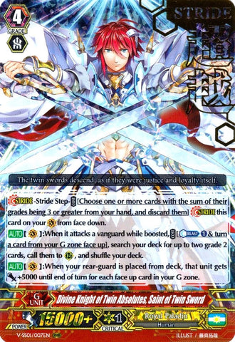 Divine Knight of Twin Absolutes, Saint of Twin Sword (Hot Stamped) (V-SS01/007EN) [Premium Collection 2019]