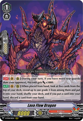 Lava Flow Dragon (V-BT08/011EN RRR) [Silverdust Blaze]