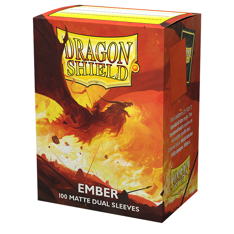 Dragon Shield: Standard 100ct Sleeves - Ember (Dual Matte)