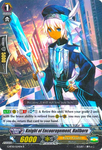 Knight of Encouragement, Hallborn (G-BT10/024EN) [Raging Clash of the Blade Fangs]