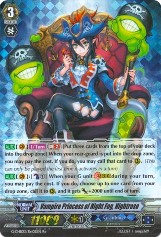 Vampire Princess of Night Fog, Nightrose (G-CHB03/Re:02EN) [Rummy Labyrinth Under the Moonlight]