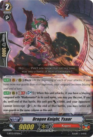 Dragon Knight, Ysaar (G-BT13/071EN) [Ultimate Stride]