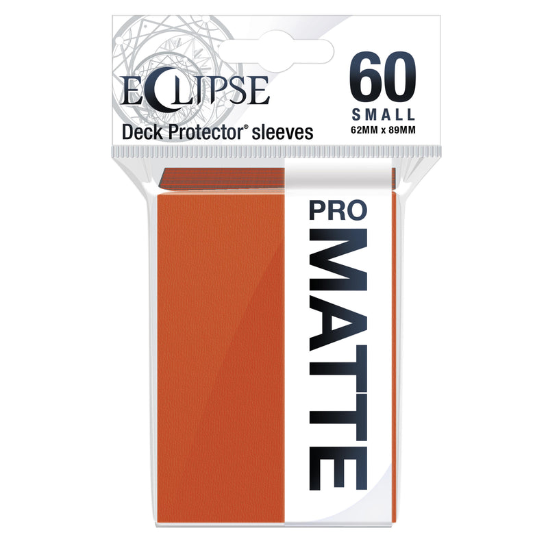 Ultra PRO: Small 60ct Sleeves - Eclipse Matte (Pumpkin Orange)