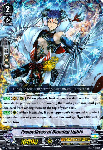 Prometheus of Dancing Lights (Parallel Foil) (V-TD09/004EN) [Shinemon Nitta]