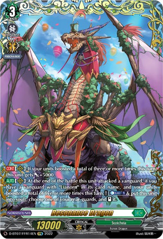Resonance Dragon (FFR) (D-BT07/FFR14EN) [Raging Flames Against Emerald Storm]