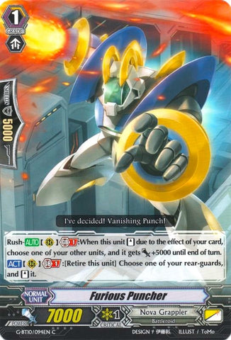 Furious Puncher (G-BT10/094EN) [Raging Clash of the Blade Fangs]