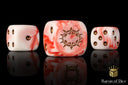 Carnage Dice - White Round Corner