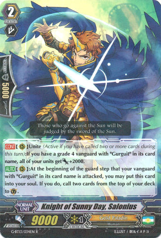 Knight of Sunny Day, Salonius (G-BT13/034EN) [Ultimate Stride]