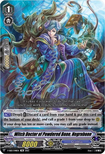 Witch Doctor of Powdered Bone, Negrobone (Foil) (V-SS10/048EN) [Premium Battle Deckset 2023]