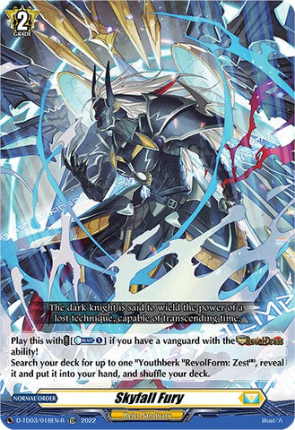 Skyfall Fury (D-TD03/018EN-R) [D-TD03: Raika Koshiba -Skyfall Executors-]