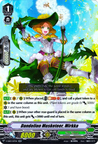 Dandelion Musketeer, Mirkka (V-EB03/017EN) [ULTRARARE MIRACLE COLLECTION]