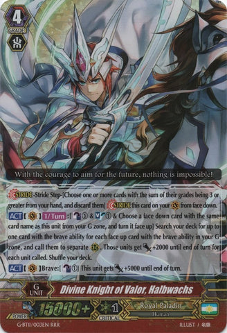 Divine Knight of Valor, Halbwachs (G-BT11/003EN) [Demonic Advent]