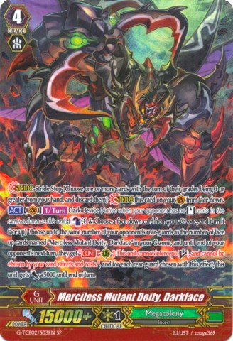 Merciless Mutant Deity, Darkface (G-TCB02/S03EN) [The GENIUS STRATEGY]