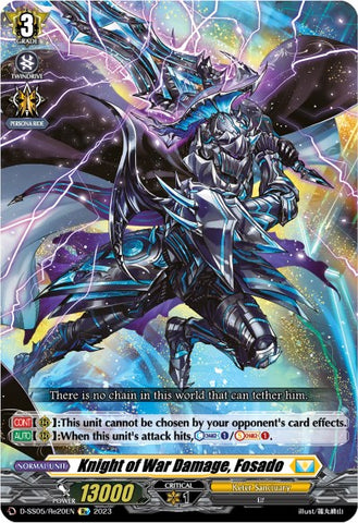 Knight of War Damage, Fosado (D-SS05/Re20EN) [D-SS05: Festival Booster 2023]