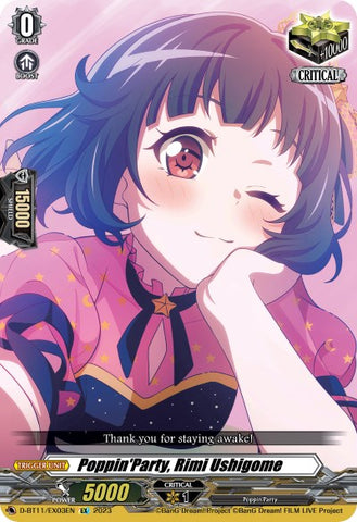 Poppin'Party, Rimi Ushigome (D-BT11/EX03EN) [Clash of the Heroes]