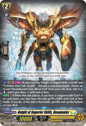 Knight of Superior Skills, Beaumains (D-BT11/086EN) [Clash of the Heroes]