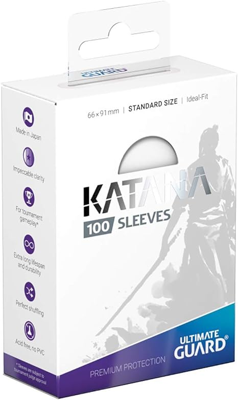 Ultimate Guard Katana Sleeves Standard (White) 100ct