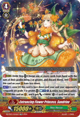 Entrancing Flower Princess, Sandrine (DZ-PS03/024EN) [Premium Deckset "Musketeer"]