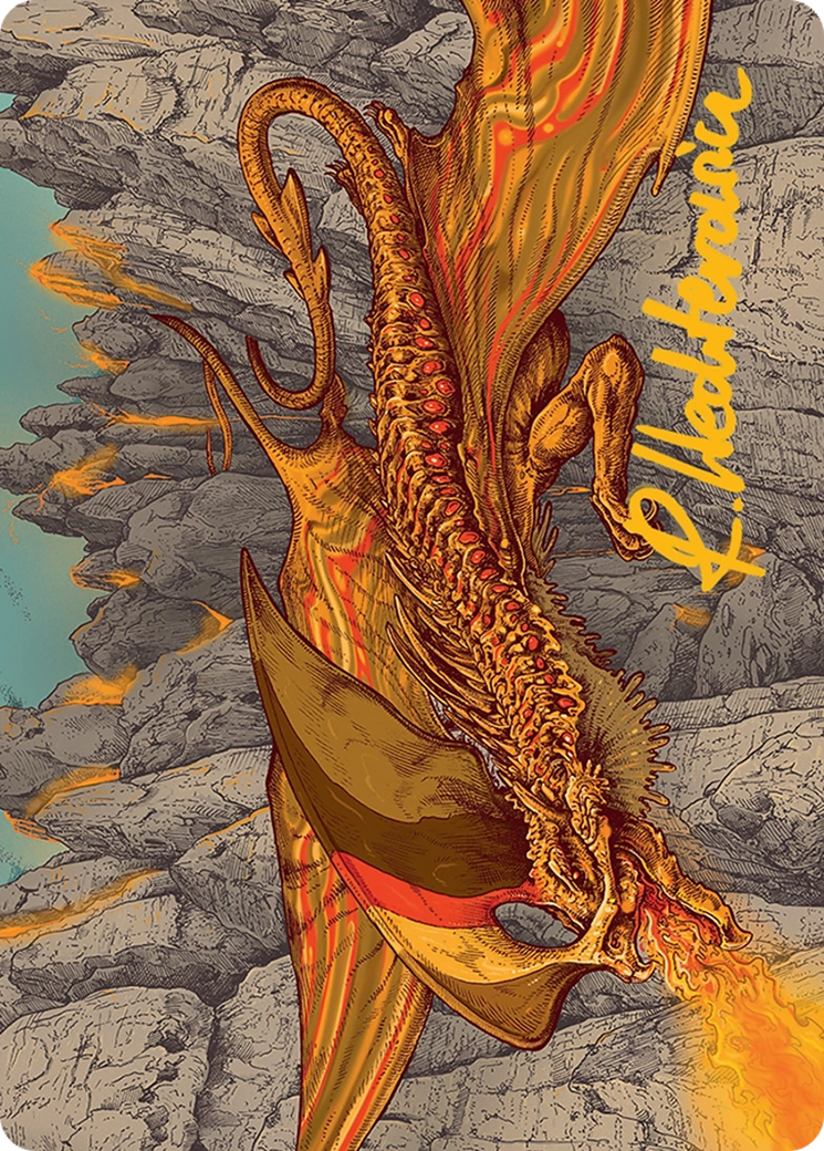 Magmatic Hellkite Art Card (34/54) [Tarkir: Dragonstorm Art Series]