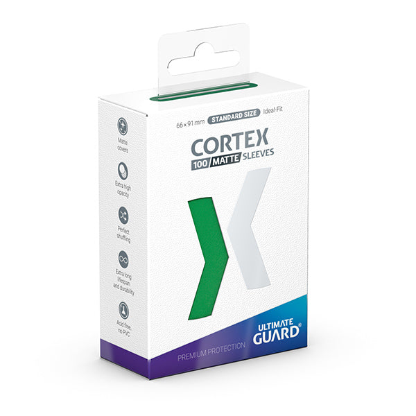 Card Sleeves: Cortex Standard Size- Matte Green (100 ct.)