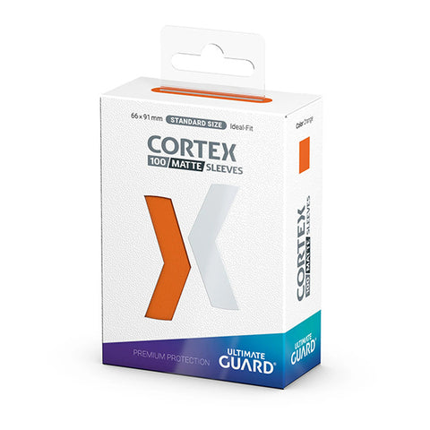 Card Sleeves: Cortex Standard Size- Matte Orange (100 ct.)