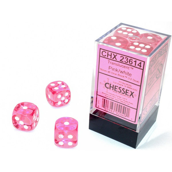 16mm 12d6 Translucent: Pink/White