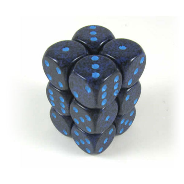 16mm 12d6 Speckled: Cobalt