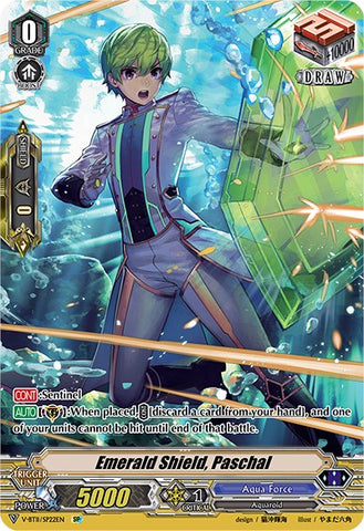 Emerald Shield, Paschal (V-BT11/SP22EN) [Storm of the Blue Cavalry]