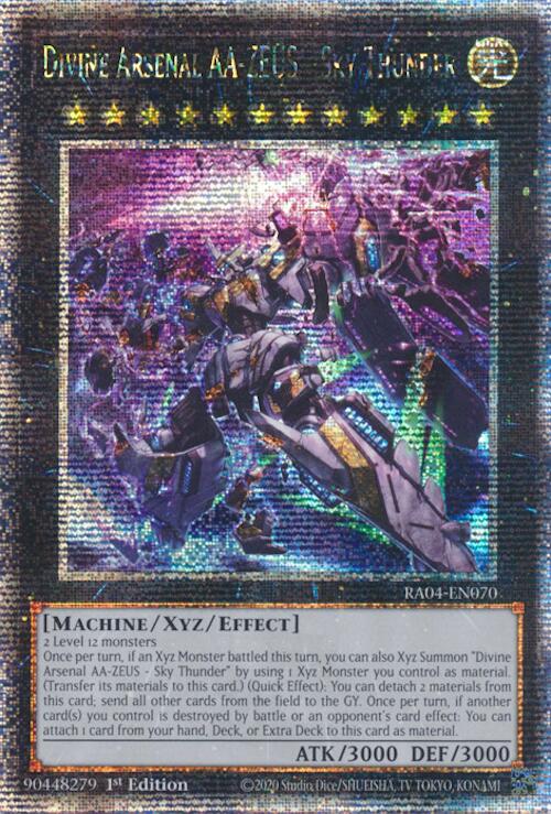 Divine Arsenal AA-ZEUS - Sky Thunder (New Art) [RA04-EN070] Quarter Century Secret Rare