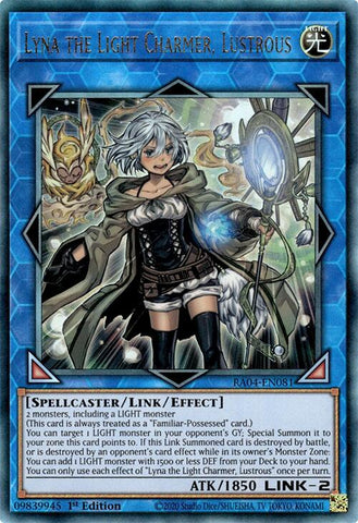 Lyna the Light Charmer, Lustrous [RA04-EN081] Ultimate Rare