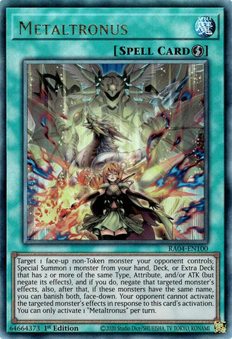 Metaltronus [RA04-EN100] Prismatic Ultimate Rare