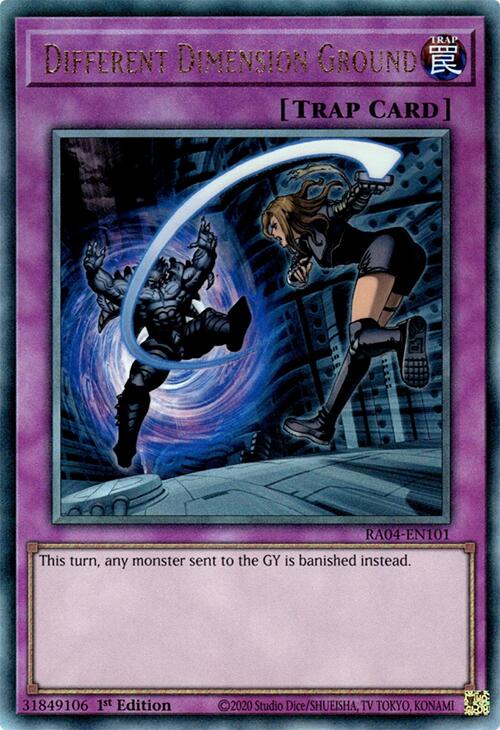 Different Dimension Ground [RA04-EN101] Prismatic Ultimate Rare
