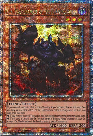 Cir, Malebranche of the Burning Abyss [RA04-EN234] Quarter Century Secret Rare