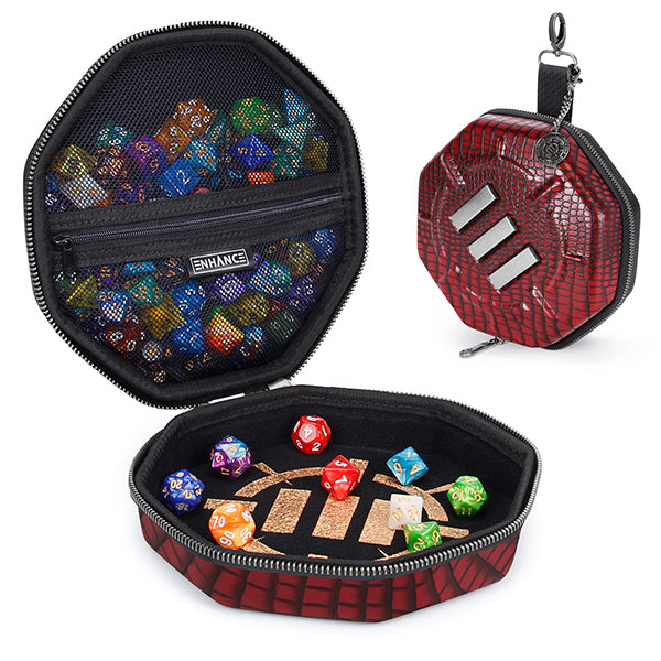 Case: ENHANCE Tabletop Dice Case- Red, Collector's Edition