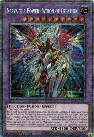 Nerva the Power Patron of Creation (Starlight Rare) [DUAD-EN033] Starlight Rare