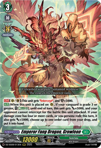 Emperor Fang Dragon, Growleon (RRR) (DZ-SS08/013EN) [DZ-SS08: Festival Booster 2025]