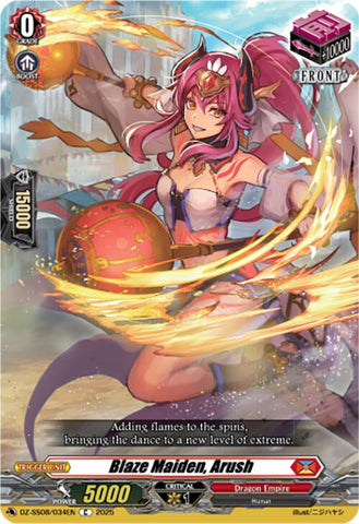 Blaze Maiden, Arush (DZ-SS08/034EN) [DZ-SS08: Festival Booster 2025]