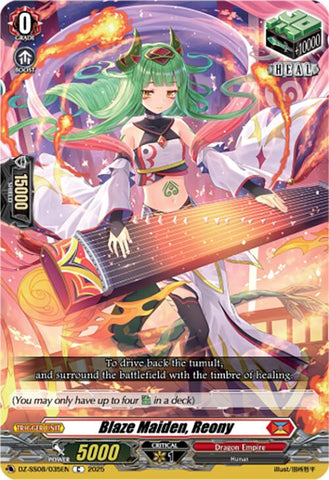 Blaze Maiden, Reony (DZ-SS08/035EN) [DZ-SS08: Festival Booster 2025]
