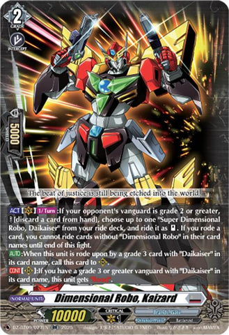 Dimensional Robo, Kaizard (DZ-BT09/027EN) [Super Brave Detonation]